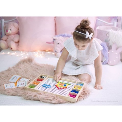 Drewniana układanka 2w1 Moziaka Chińczyk Viga Toys Montessori