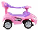 Jeździk dla dziecka Mega car z popychaczem 24m+ różowy