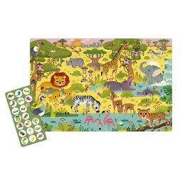 Puzzle obserwacyjne Apli Kids - W dżungli 60 el.4+