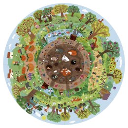 Puzzle okrągłe w tubie Apli Kids - Biosfera 5+