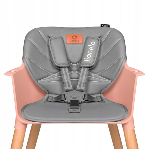 KOEN Lionelo krzesełko do karmienia 2w1 do 30 kg - Pink Rose