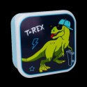 Snack box śniadaniówka 3w1 PRET Dino T-Rex Blue
