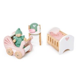 Drewniane meble do domku dla lalek - mebelki dla niemowlaka, Tender Leaf Toys