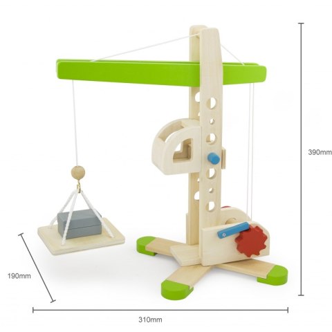 Drewniany Dźwig budownlany Viga Toys
