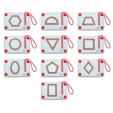 Tabliczki Magnetyczne Nauka Rysowania Figury Geometryczne Viga Toys Montessori