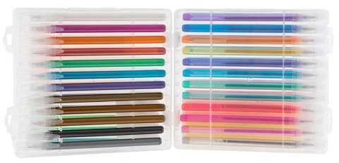 Zestaw 48 kolorowych długopisów żelowych