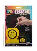 A4 SCRATCH SPIRO, 3 CZARNE ARKUSZE/2 KSZTAŁTY/1 PI