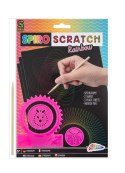 A4 SCRATCH SPIRO, 3 CZARNE ARKUSZE/2 KSZTAŁTY/1 PI