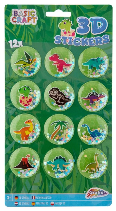 Naklejki 3D z brokatem