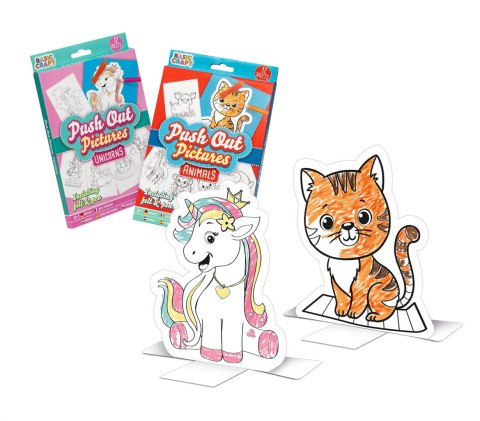 Obrazki wypychane 12 arkuszy 15x20 cm 2 wzory