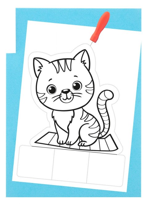 Obrazki wypychane 12 arkuszy 15x20 cm 2 wzory