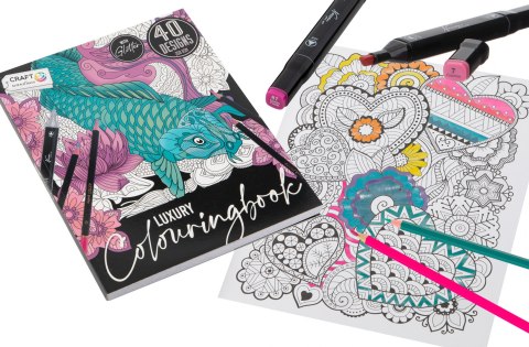 Kolorowanka luxe z brokatem