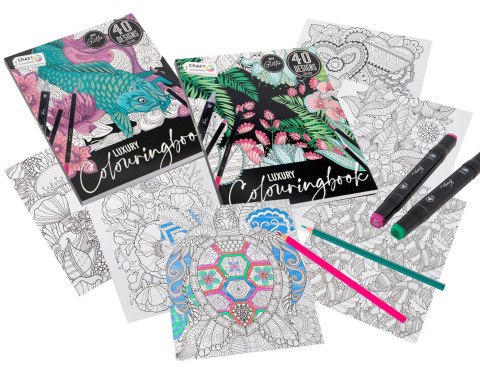 Kolorowanka luxe z brokatem