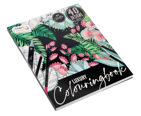 Kolorowanka luxe z brokatem