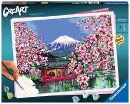 Malowanka CreArt: Kwitnąca wiśnia w Japonii 201778 RAVENSBURGER malowanie po numerach