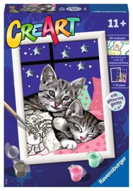 Malowanka CreArt dla dzieci: Słodkie kociaki 202133 RAVENSBURGER malowanie po numerach