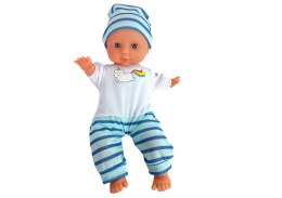 Lalka Bobas Niebieska Piżama w Paski 30 cm