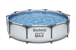 Basen Stelażowy Steel Pro MAX 305x76 Okrągły 10FT BESTWAY DuraPlus FrameLink