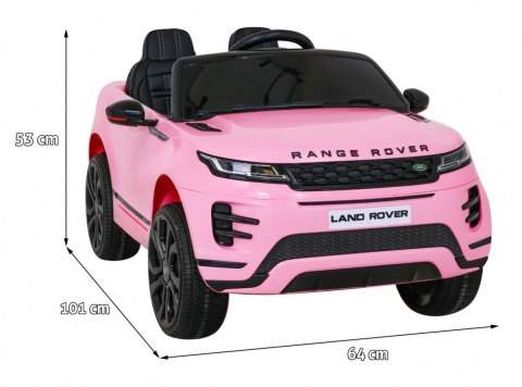 Range Rover Evoque na akumulator dla dzieci Różowy SUV + Pilot