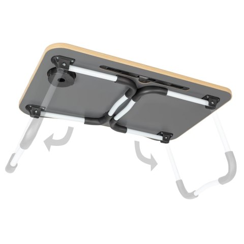 Stolik pod laptopa podstawka do łóżka mobilny śniadaniowy składany stojak