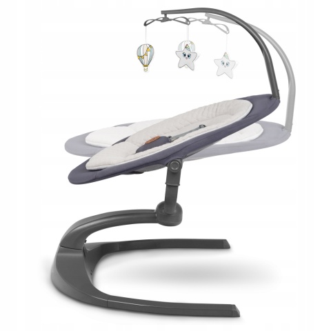 RINA Lionelo Bujaczek leżaczek dla dzieci 2w1 - Grey Concrete