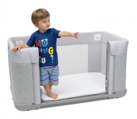 NEXT 2 ME FOREVER Chicco Łóżeczko dostawne 0m+ Next2Me ASH GREY