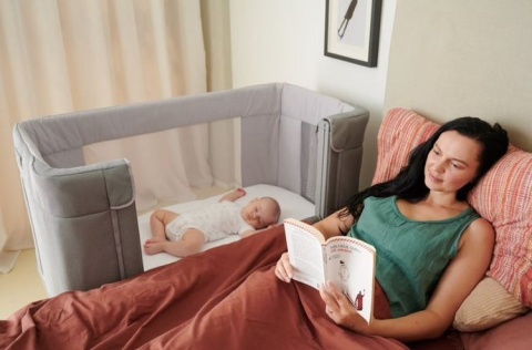 NEXT 2 ME FOREVER Chicco Łóżeczko dostawne 0m+ Next2Me ASH GREY