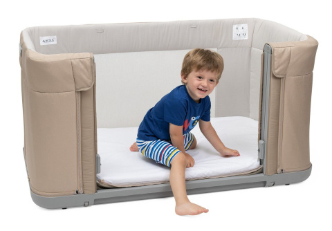 NEXT 2 ME FOREVER Chicco Łóżeczko dostawne 0m+ Next2Me HONEY BEIGE