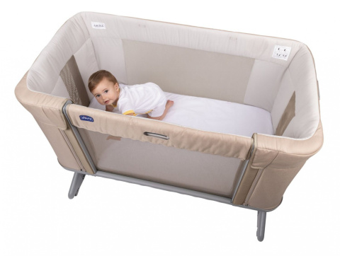 NEXT 2 ME FOREVER Chicco Łóżeczko dostawne 0m+ Next2Me HONEY BEIGE