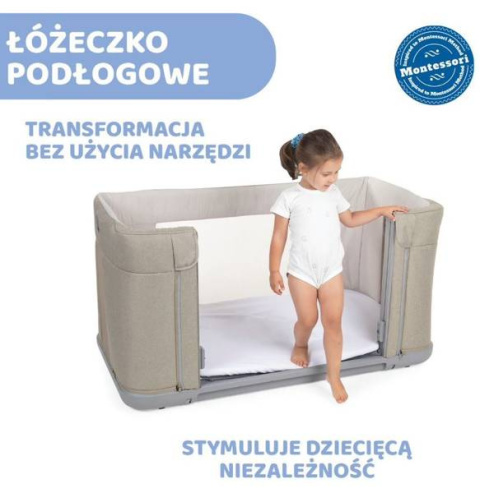 NEXT 2 ME FOREVER Chicco Łóżeczko dostawne 0m+ Next2Me HONEY BEIGE