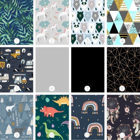 X RIDER Dostawka z siedziskiem mocowana do wózka, max 25 kg + poduszka / wkładka Dinozaury