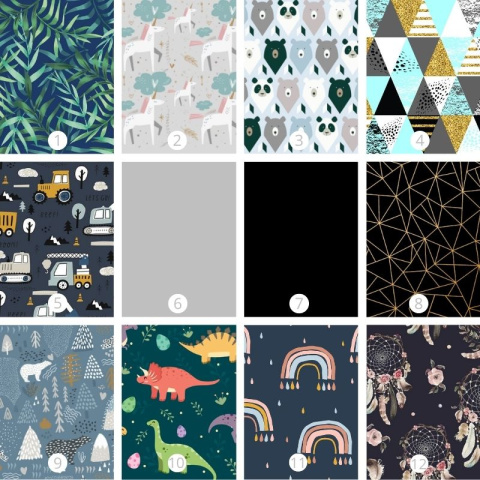 X RIDER Dostawka z siedziskiem mocowana do wózka, max 25 kg + poduszka / wkładka Jednorożec