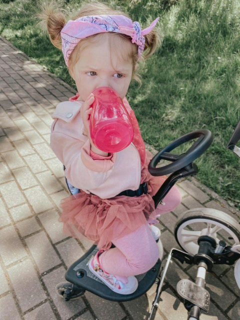 X RIDER PLUS Dostawka z siedziskiem mocowana do wózka, max 25 kg + poduszka / wkładka Czarno-Złota