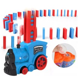 WOOPIE Electric Train Locomotive for Domino Blocks with Steam 80 pcs.