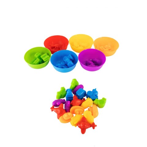 ZABAWKA DO SORTOWANIA ZWIERZĄTEK WEDŁUG KOLORÓW