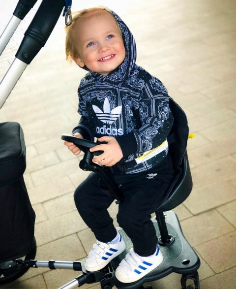 COZY 4 RIDER Dostawka z siedziskiem mocowana do wózka, max 25 kg - bez poduszki / wkładki