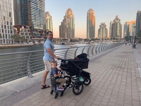 COZY 4 RIDER Dostawka z siedziskiem mocowana do wózka, max 25 kg - bez poduszki / wkładki