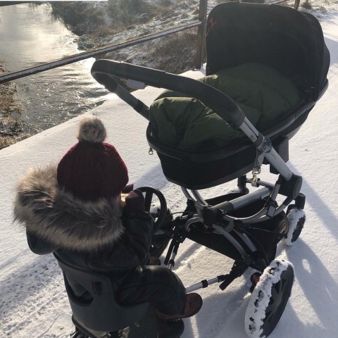 COZY 4 RIDER Dostawka z siedziskiem mocowana do wózka, max 25 kg + poduszka / wkładka Jednorożec