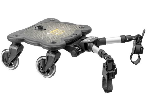 COZY 4 RIDER Dostawka z siedziskiem mocowana do wózka, max 25 kg + poduszka / wkładka Tęcza