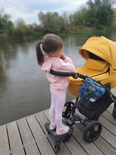 COZY 4S RIDER Dostawka z siedziskiem mocowana do wózka, max 25 kg + poduszka / wkładka Dinozaury