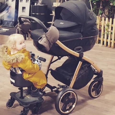 COZY 4S RIDER Dostawka z siedziskiem mocowana do wózka, max 25 kg + poduszka / wkładka Koparki