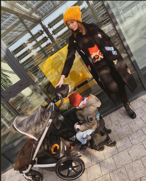 COZY 4S RIDER Dostawka z siedziskiem mocowana do wózka, max 25 kg + poduszka / wkładka Niedźwiadki w lesie