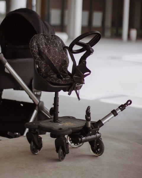 COZY 4 RIDER Dostawka z siedziskiem mocowana do wózka, max 25 kg + poduszka / wkładka Koparki