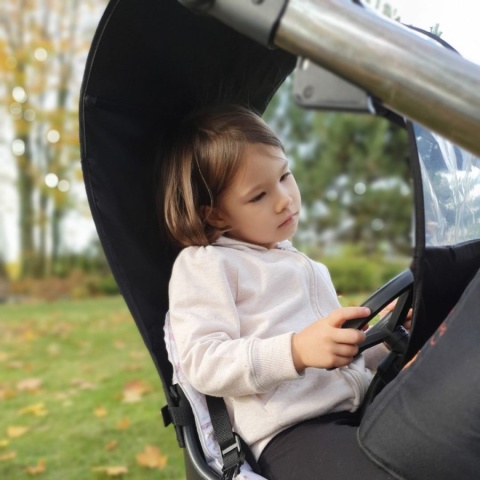 Uniwersalna osłona przeciwdeszczowa do dostawki X Rider, Cozy Rider, Cozy 4 Rider, Side Rider