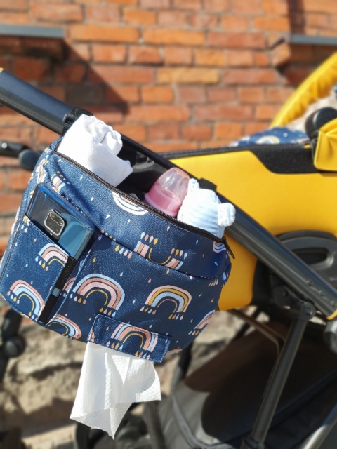 Uniwersalna torba boczna do wózka - Niedźwiadki