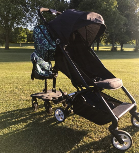 Uniwersalna torba boczna do wózka - Trójkąty Miętowe