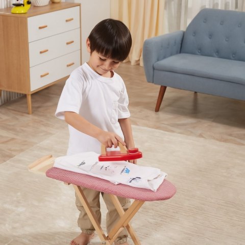 Zestaw Drewniana deska do prasowania dla dzieci Viga z żelazkiem