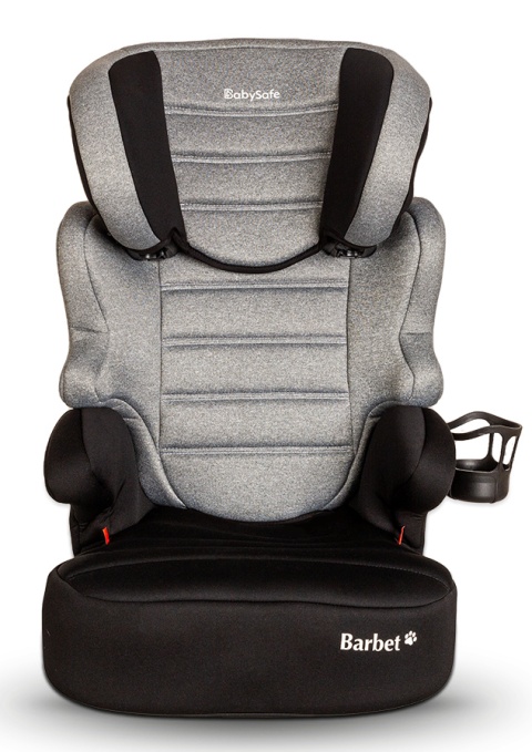 Berbet IsoFix Babysafe 15-36 kg fotelik samochodowy z systemem IsoFix - Grey Black
