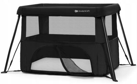 CAMI Kinderkraft Łóżeczko turystyczne Kojec 2w1 123 x 81 cm - Black