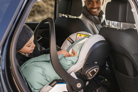 Śpiworek dla dziecka do fotelika/wózka Voksi Move - jasny seledyn